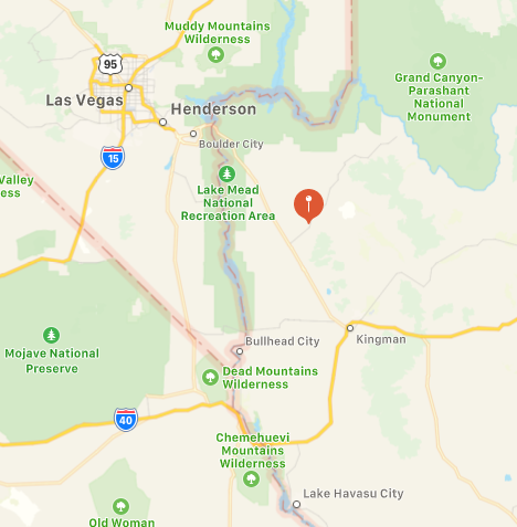 Dolan Springs, Arizona map
